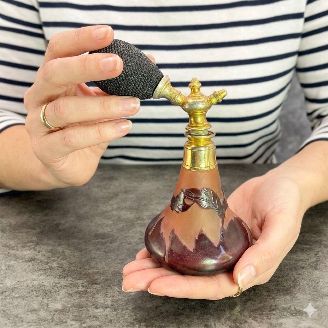 エミールガレ　エミール・ガレ　香水瓶　パフューム　フランス製 本物 ナンシー