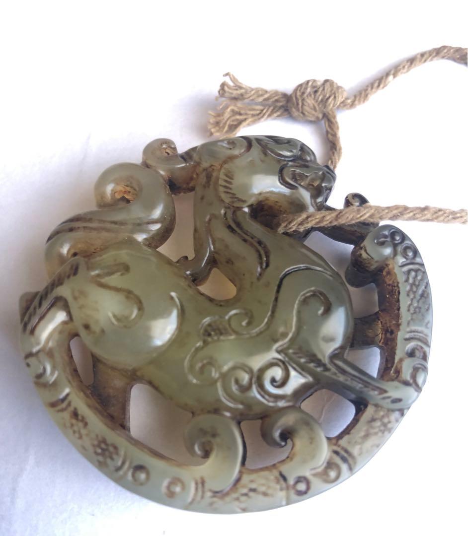 玉石アンティークオブジェ魔除け怪物怪獣