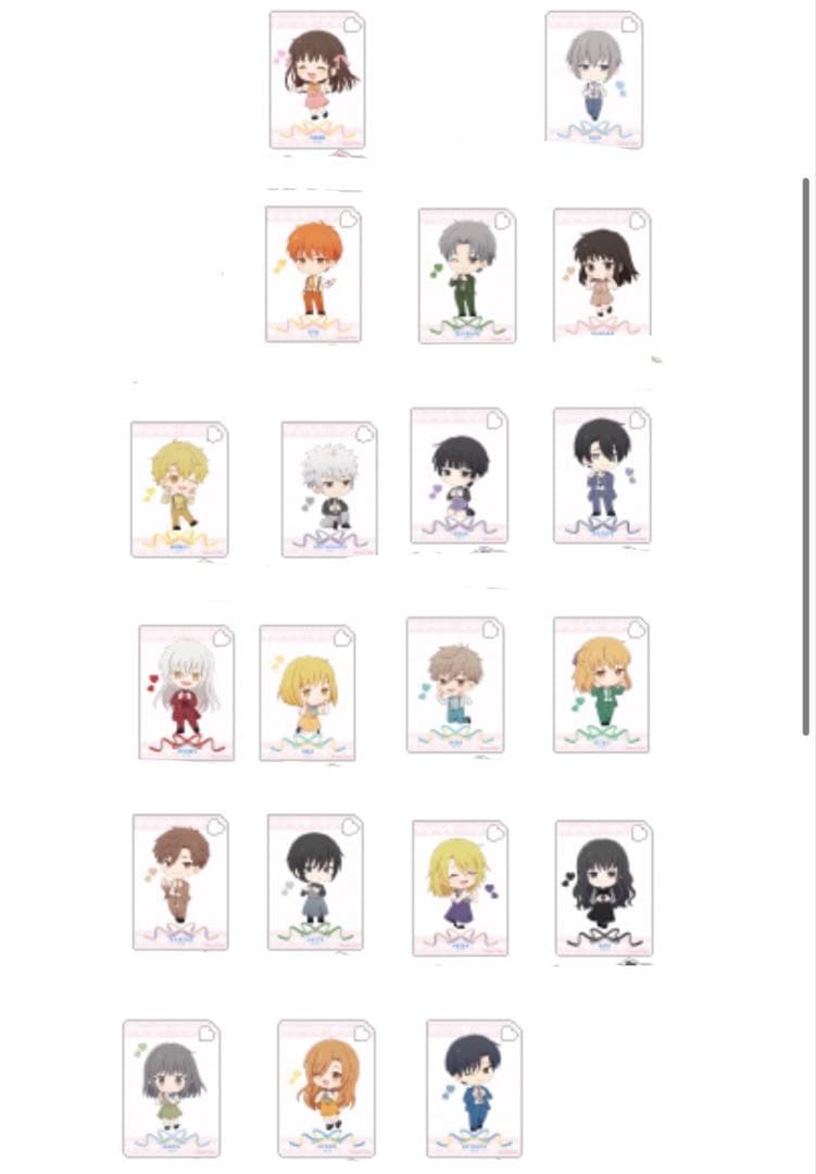 フルーツバスケット×fanfancy+ アクリルカード 型 ミニキャラセット