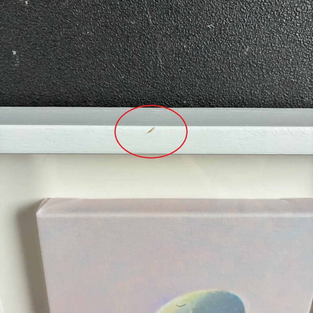 美品 渡辺宏「午後の待合室」ジクレー 直筆サイン入 保証書有 立体額装 ぞう