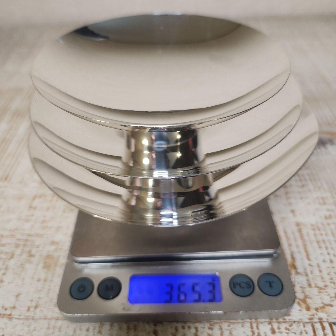 純銀天賞堂 純銀 銀盃 純銀盃 三ッ重 365g