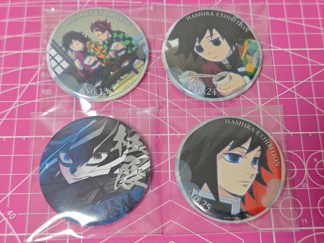 鬼滅の刃 柱展 柱百景 エモーショナル缶バッジ 冨岡義勇 4点