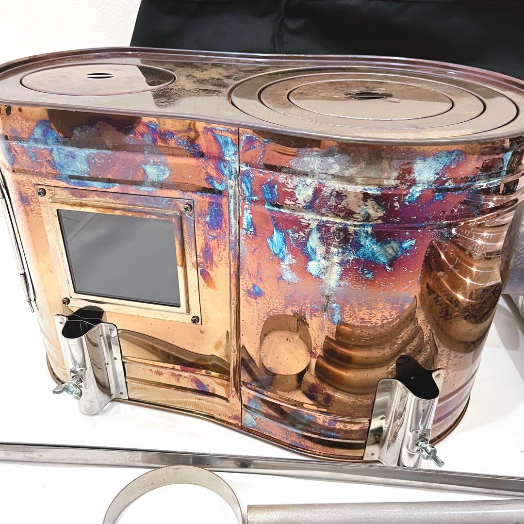 ホンマ製作所 薪ストーブ APSー48DX ステンレス 収納ケース付