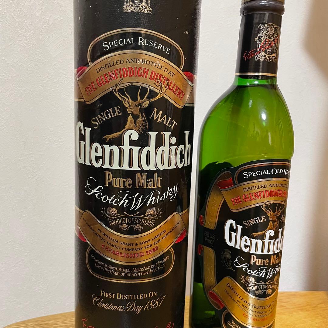 80年代グレンフィディック旧ボトル　スコッチウイスキー