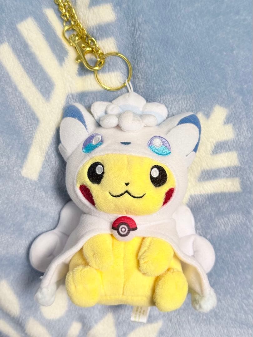 ポケモンセンター アローラロコン ポンチョ ピカチュウ ぬいぐるみ マスコット