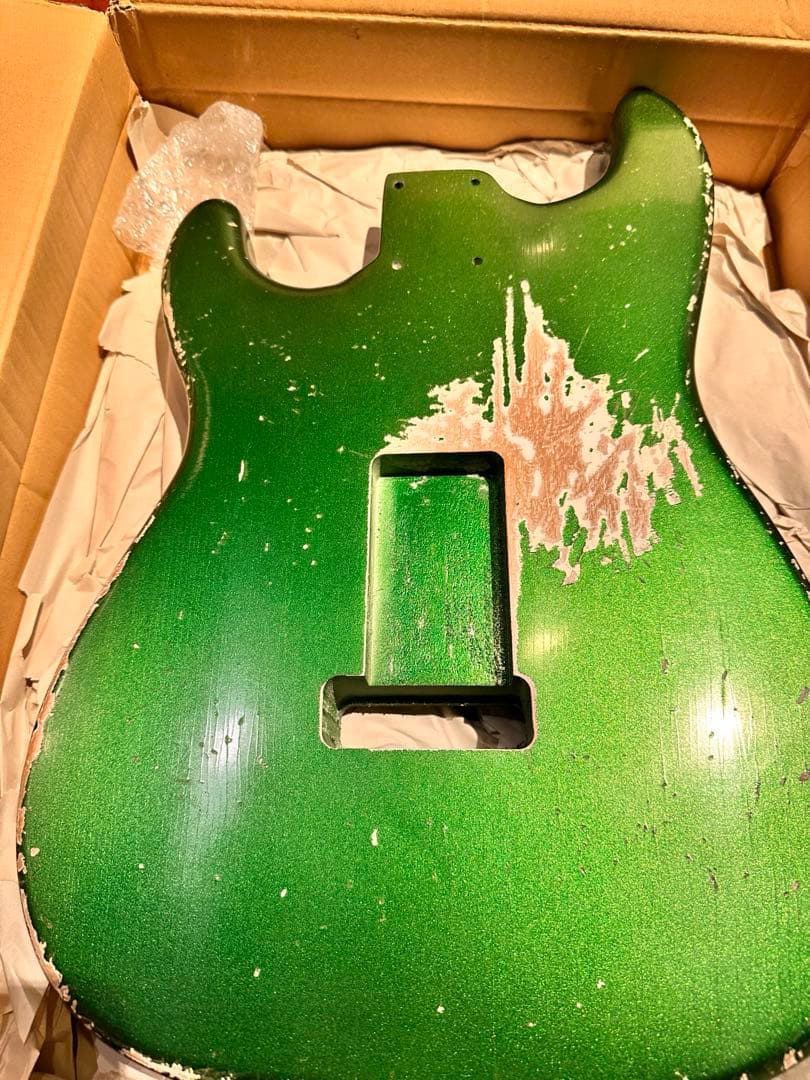 MJT STキャンディアップルグリーン レリックピックガードアッセンブリーセット