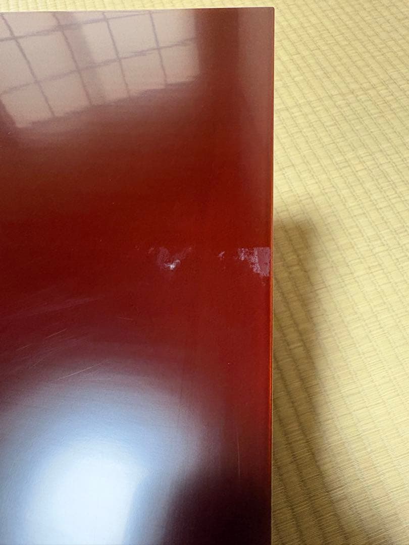 【中古品】平安光入造　組立式　紹鴎棚　平安景雲造　赤絵鳳凰唐草文水指（共箱）