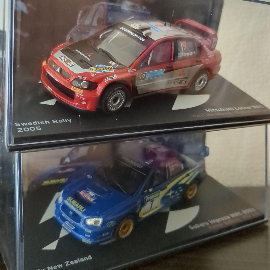 1/43WRCミニチュアカー　ランサー•インプレッサ