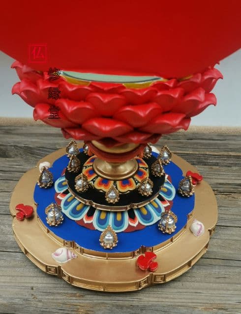 【修縁堂】真言密教 密宗 細工 爱染明王仏像 置物 仏壇 仏像