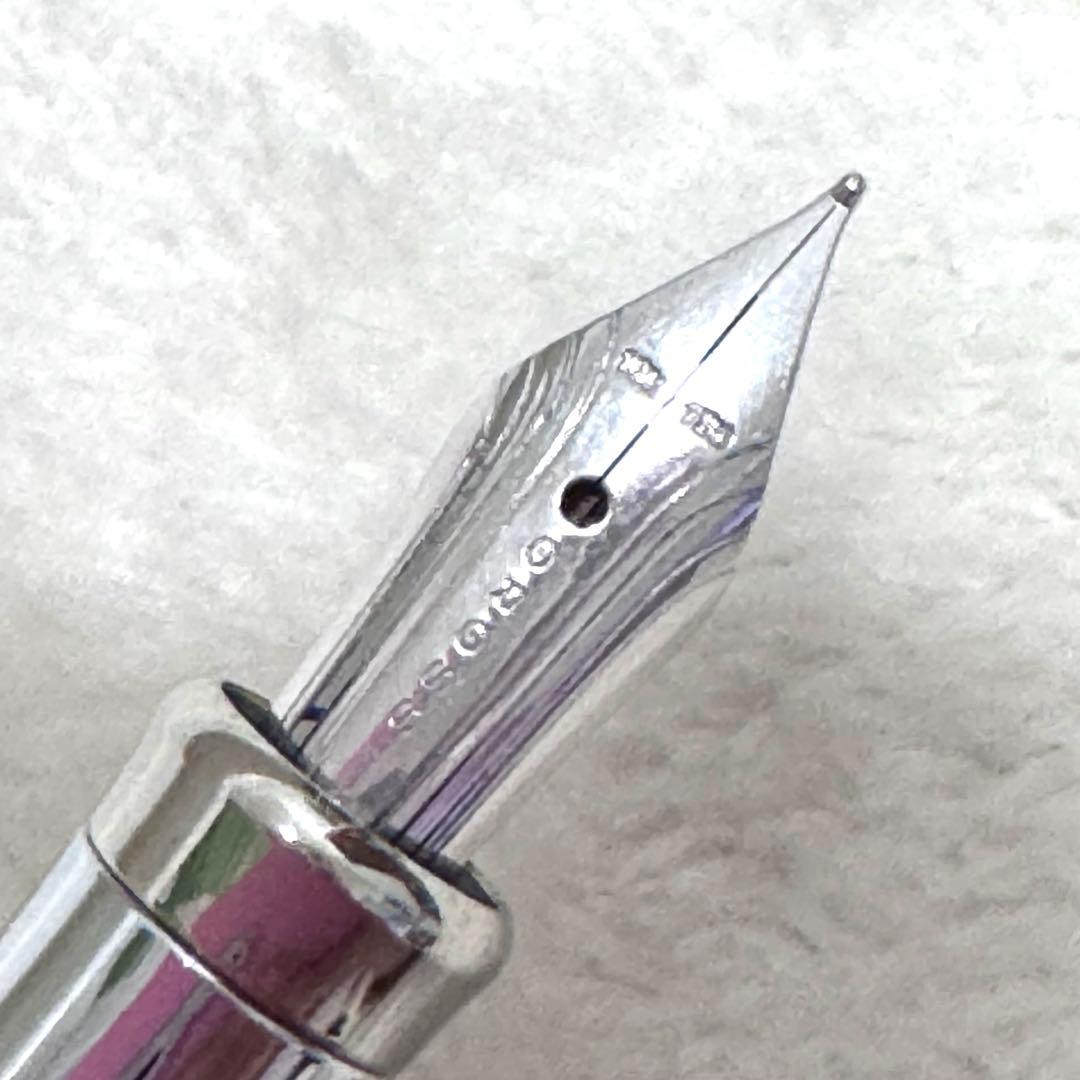 ＊美品＊ CROSS ソバージュアズライトブルー万年筆 F