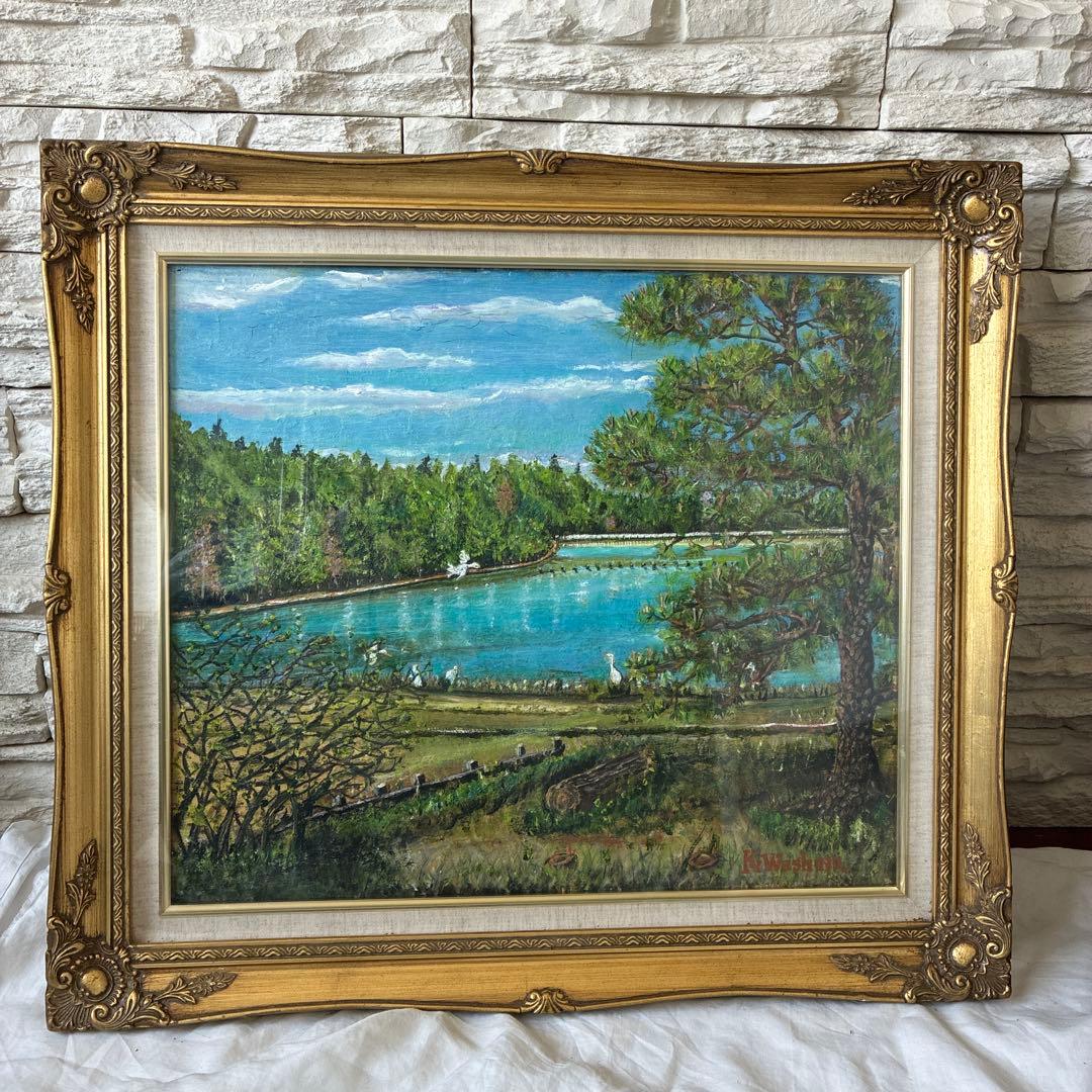 アンティーク★大きいサイズ 上質 ゴールド フレーム 額縁 油絵