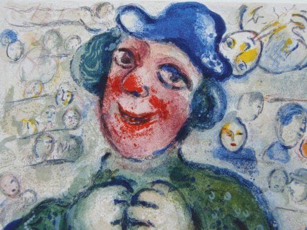 マルク・シャガール、【オーギュスト】、希少な画集画、状態良好