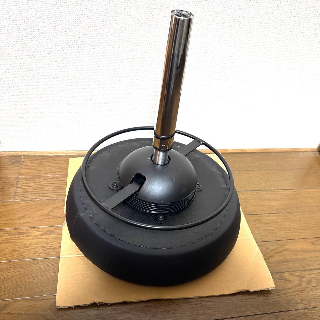 古物販売K・A　座面が傾く　スプリング入り　リングレバー　回転スツール