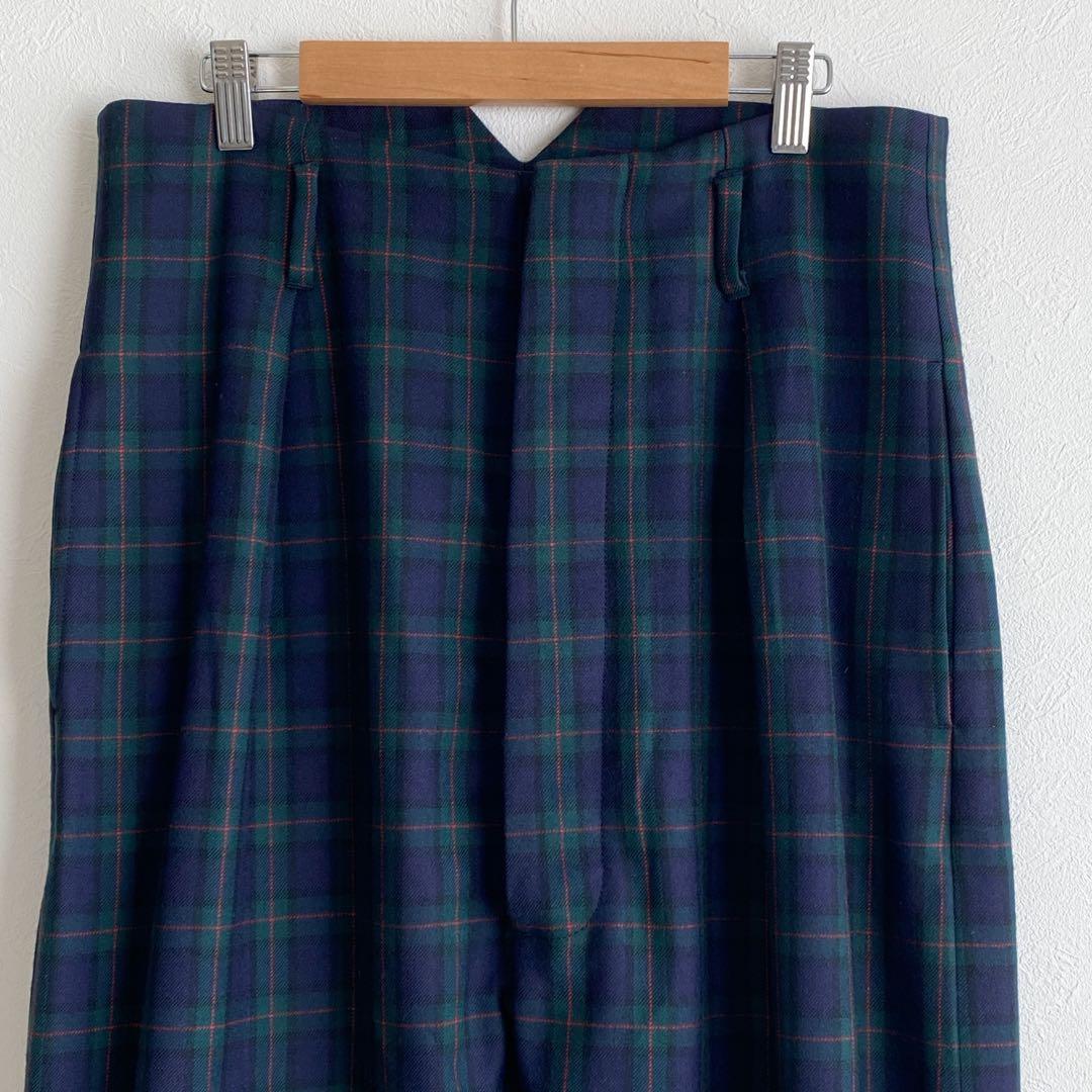 美品Vivienne Westwood MAN ウール チェック サルエルパンツ