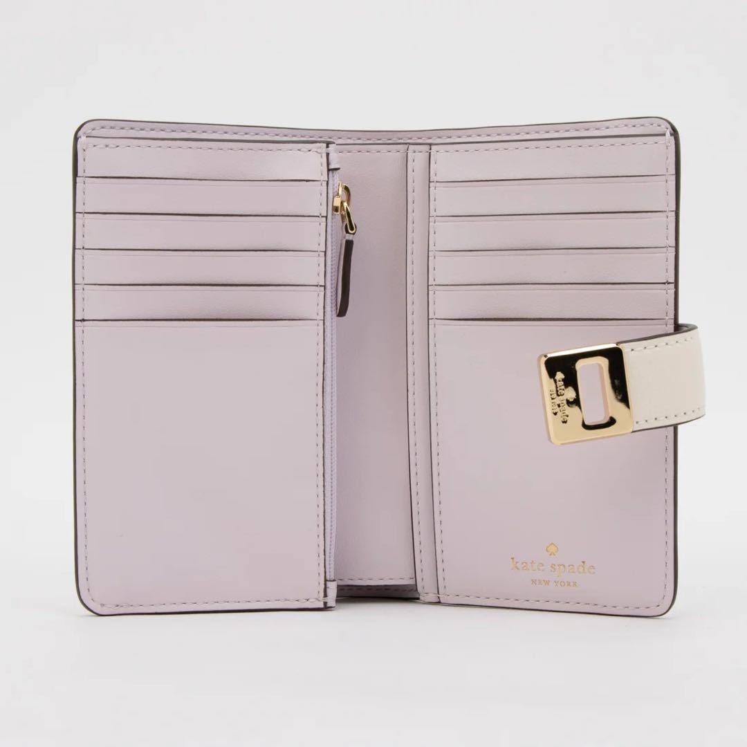 ケイトスペードニューヨーク　バタフライ＆フローラルカットワークウォレット