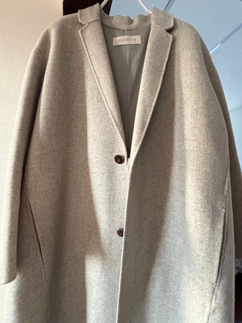 R。GALERIE VIEライトメルトン チェスターコート