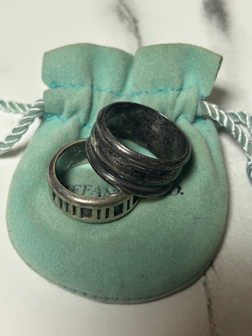 中*吉様 ティファニー 指輪 シルバーリング 13号 16号 詳細不明