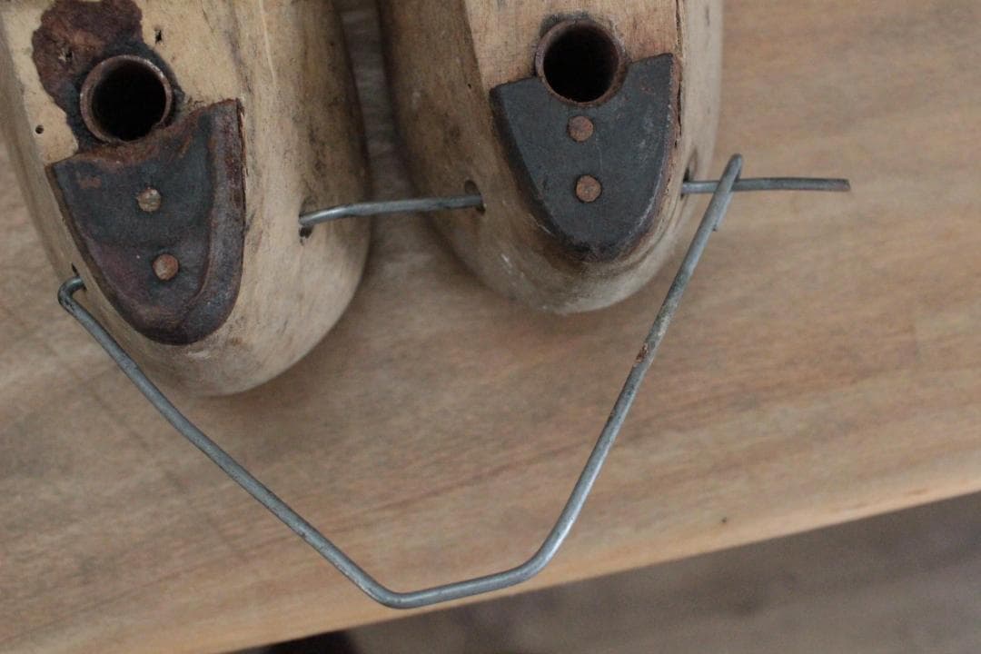 【C】フランスアンティーク木製シューモールド