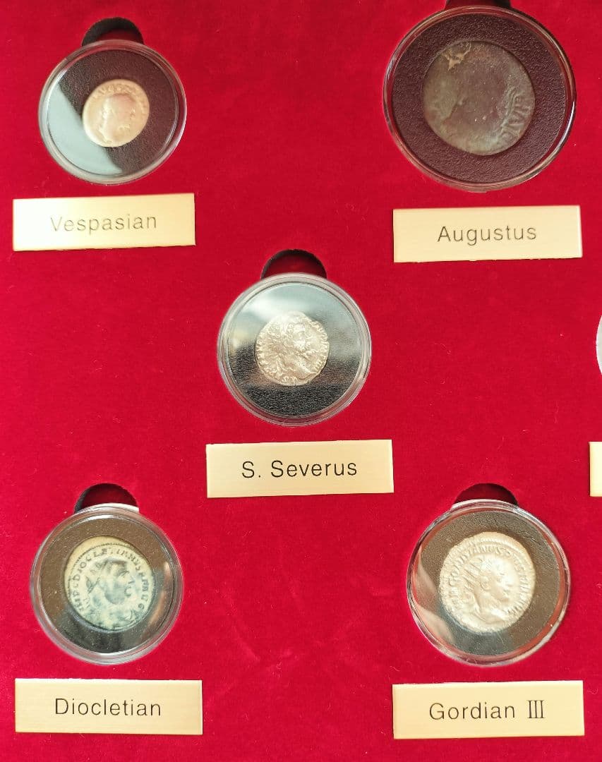 古代ローマの・コレクション（全8点:銀貨5・銅貨3）