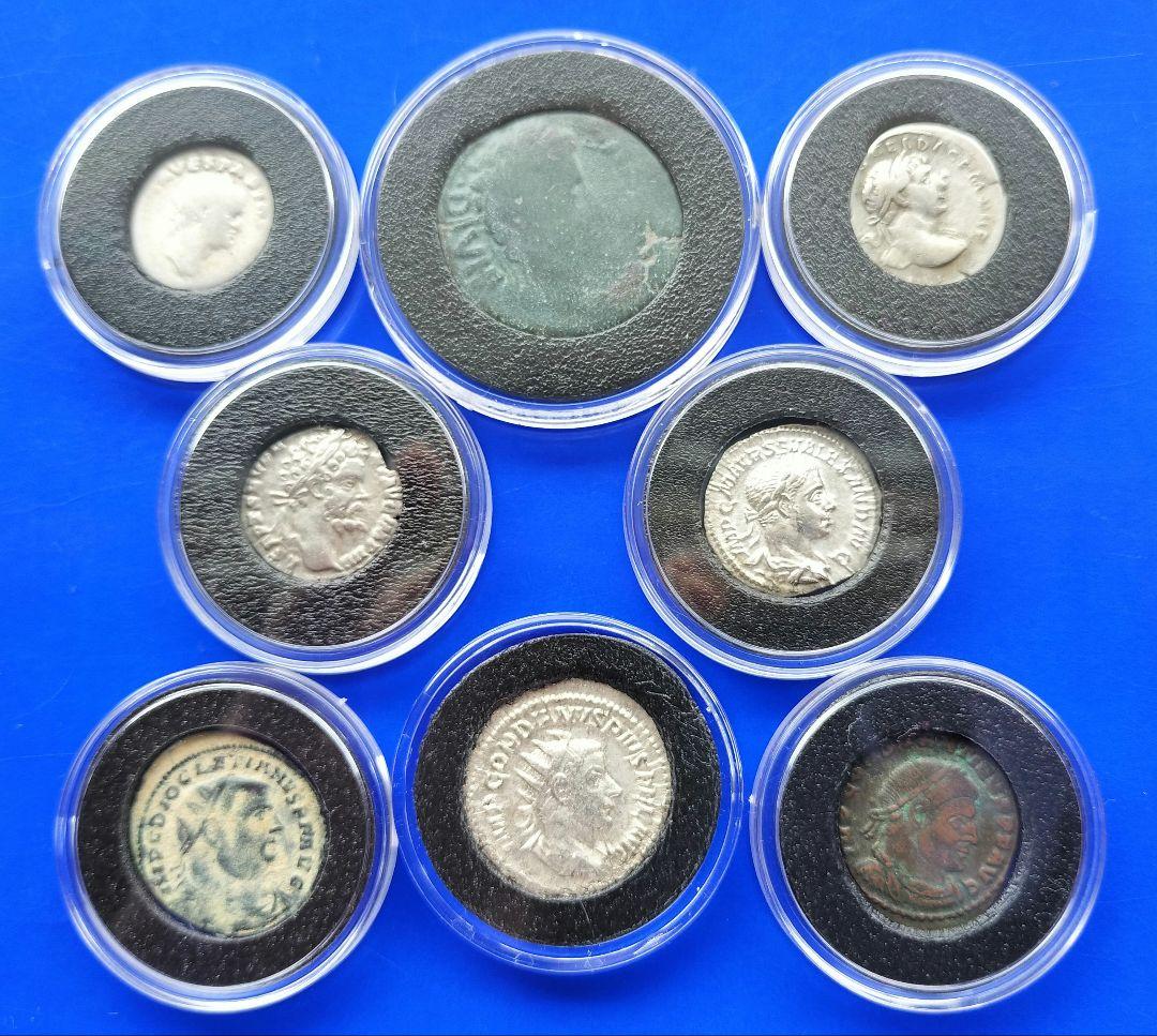 古代ローマの・コレクション（全8点:銀貨5・銅貨3）
