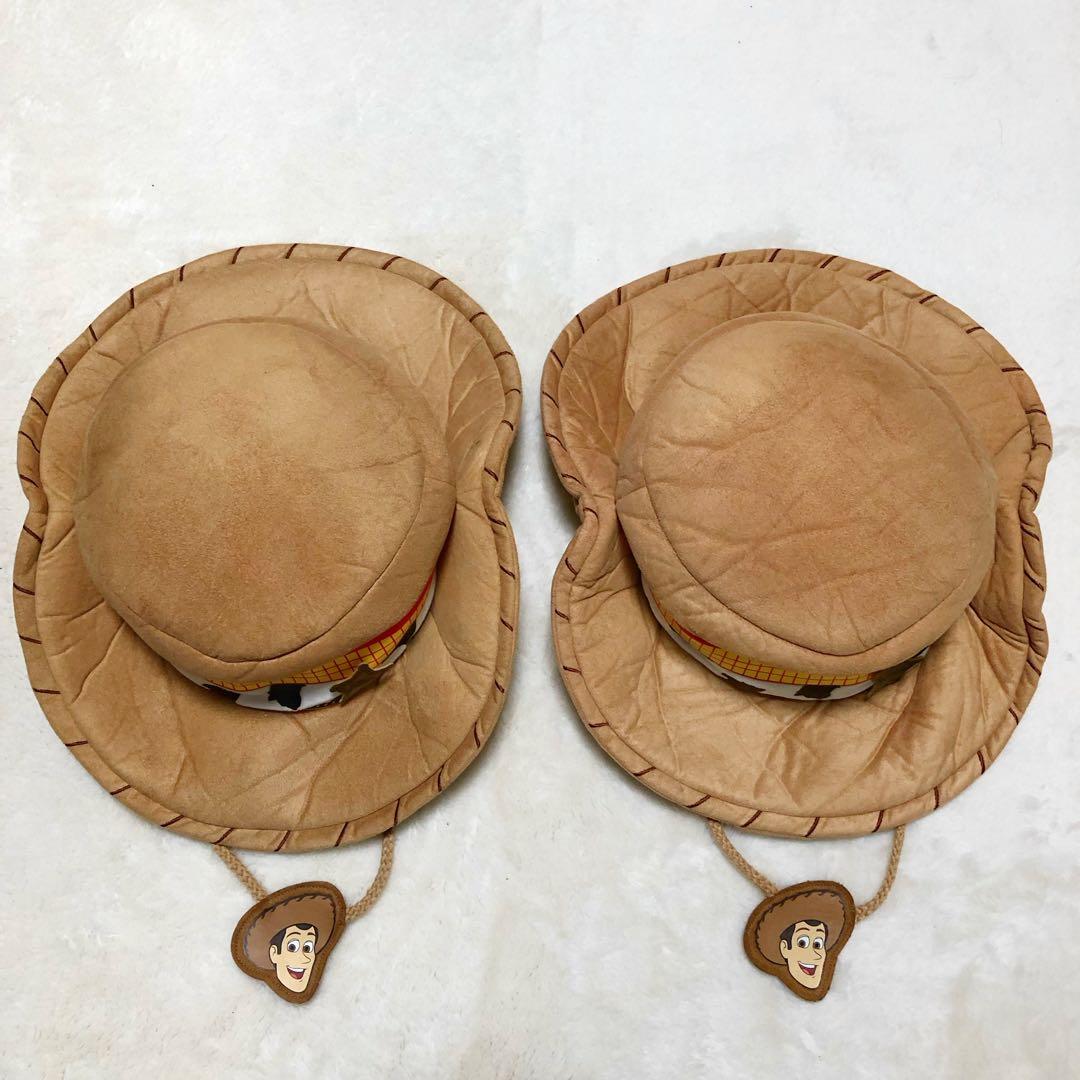 【美品】ディズニー　トイストーリー ウッディ ファンキャップ ハット 被り物