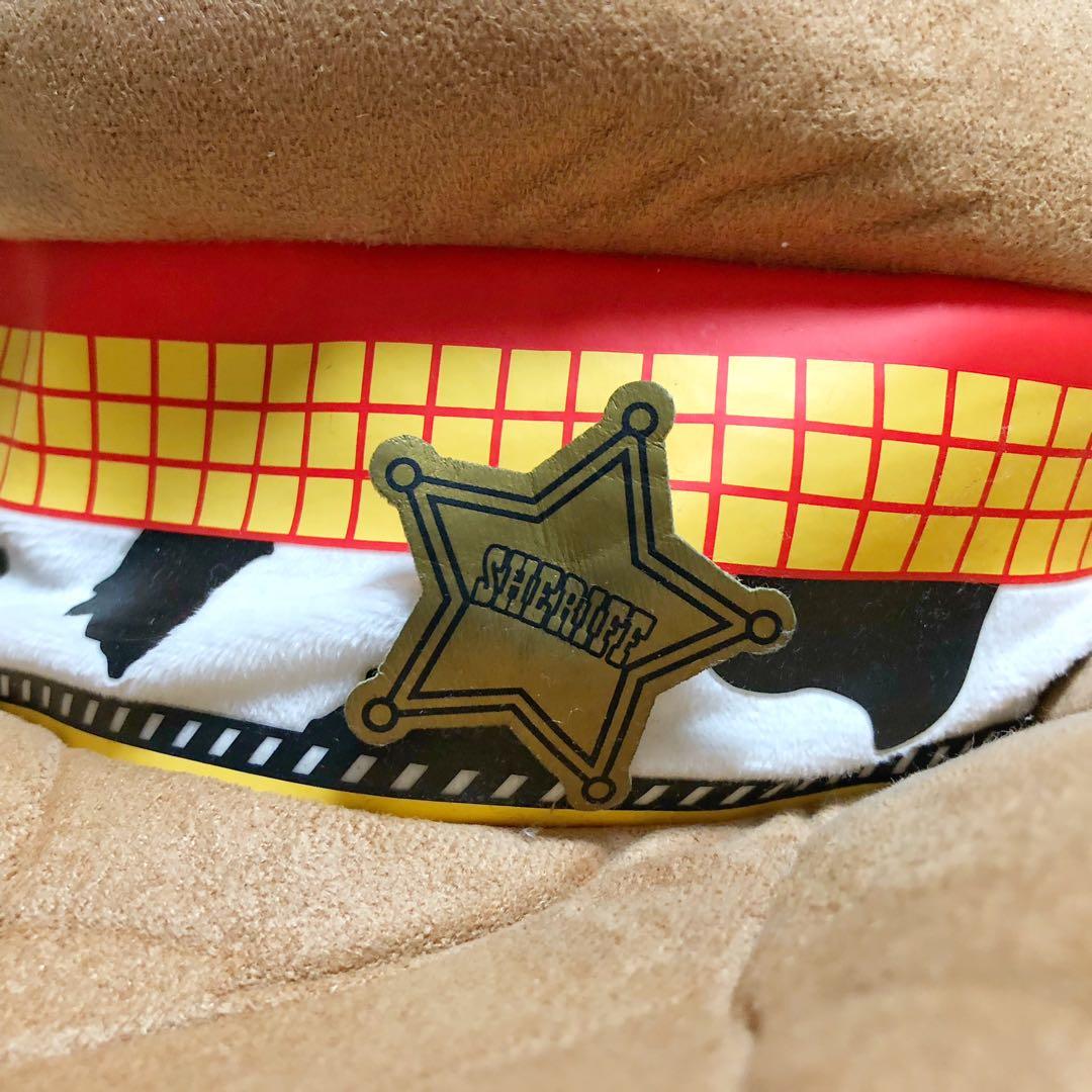 【美品】ディズニー　トイストーリー ウッディ ファンキャップ ハット 被り物