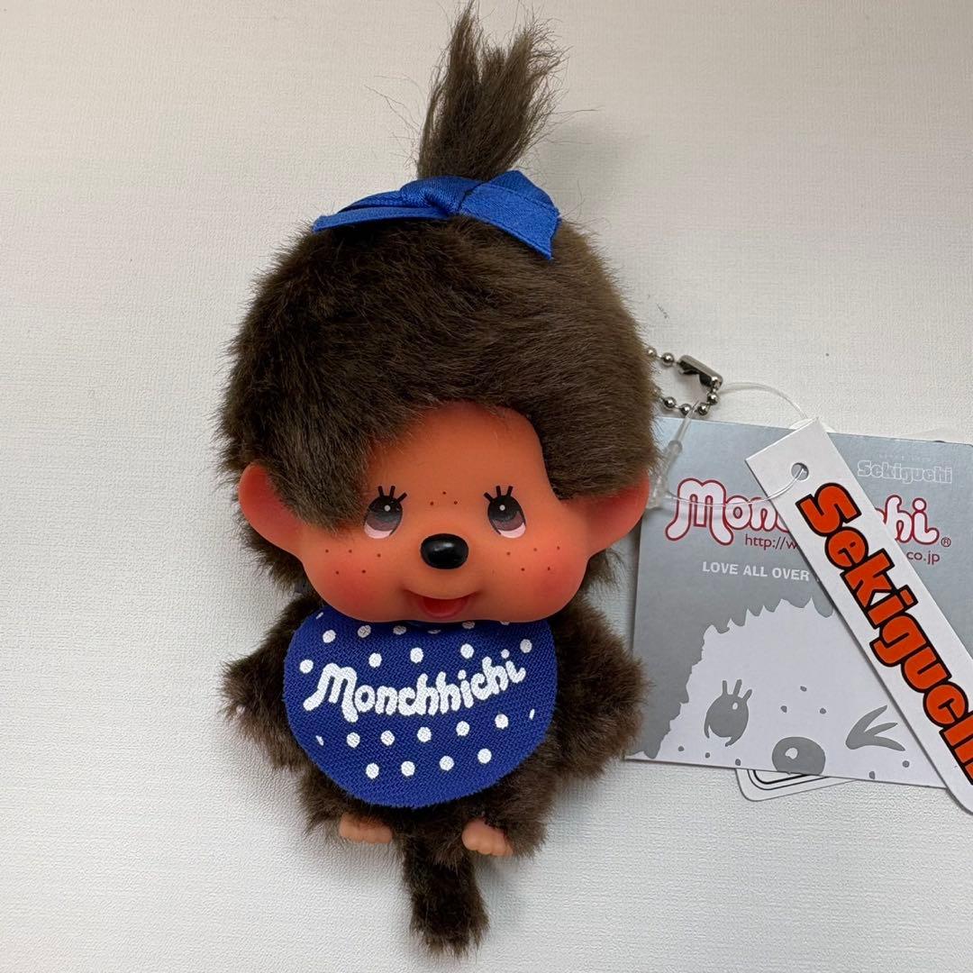 新品 推し色 モンチッチ 青色 monchhichi 2202