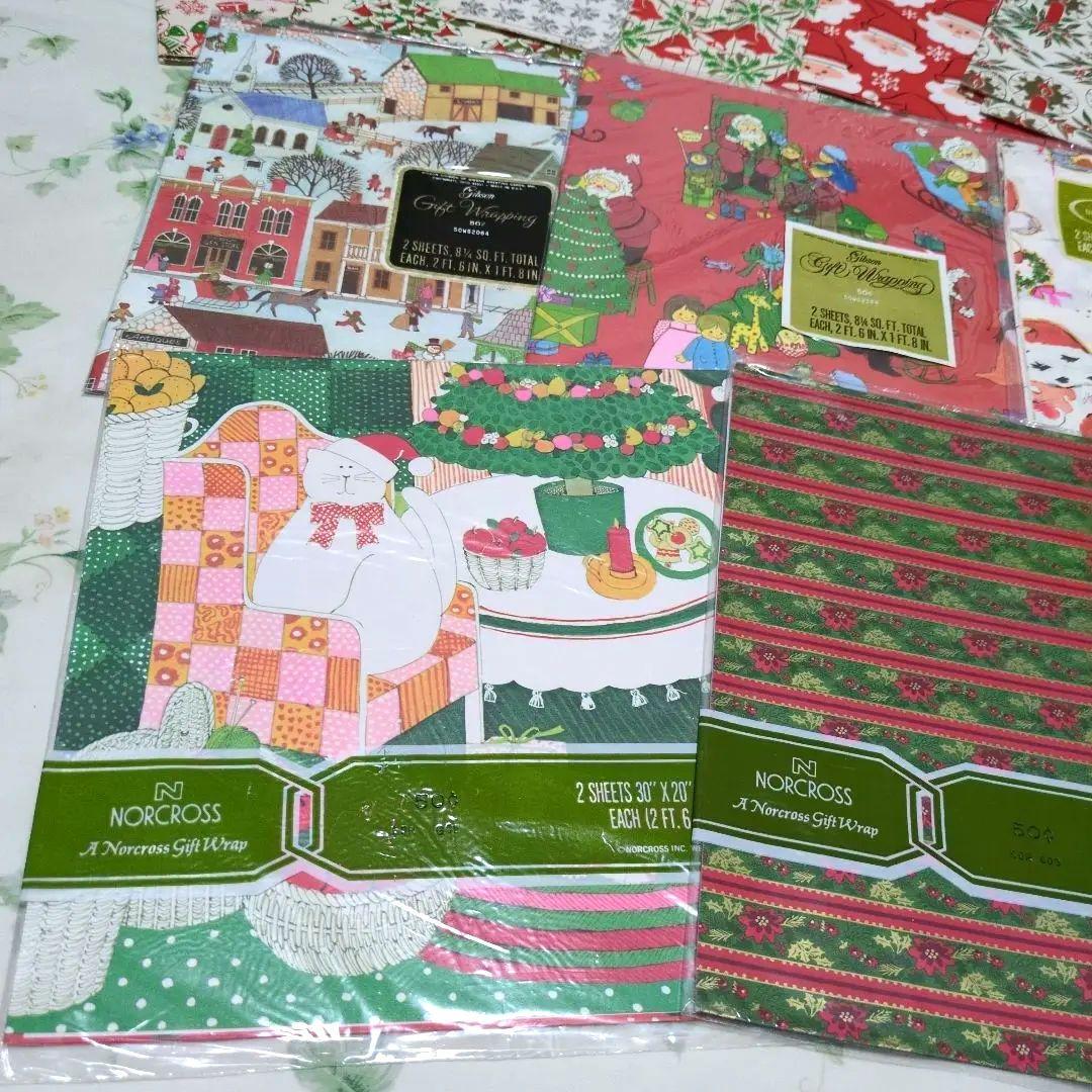 クリスマス　包装紙　ギフトラッピング　海外製 ホールマーク他