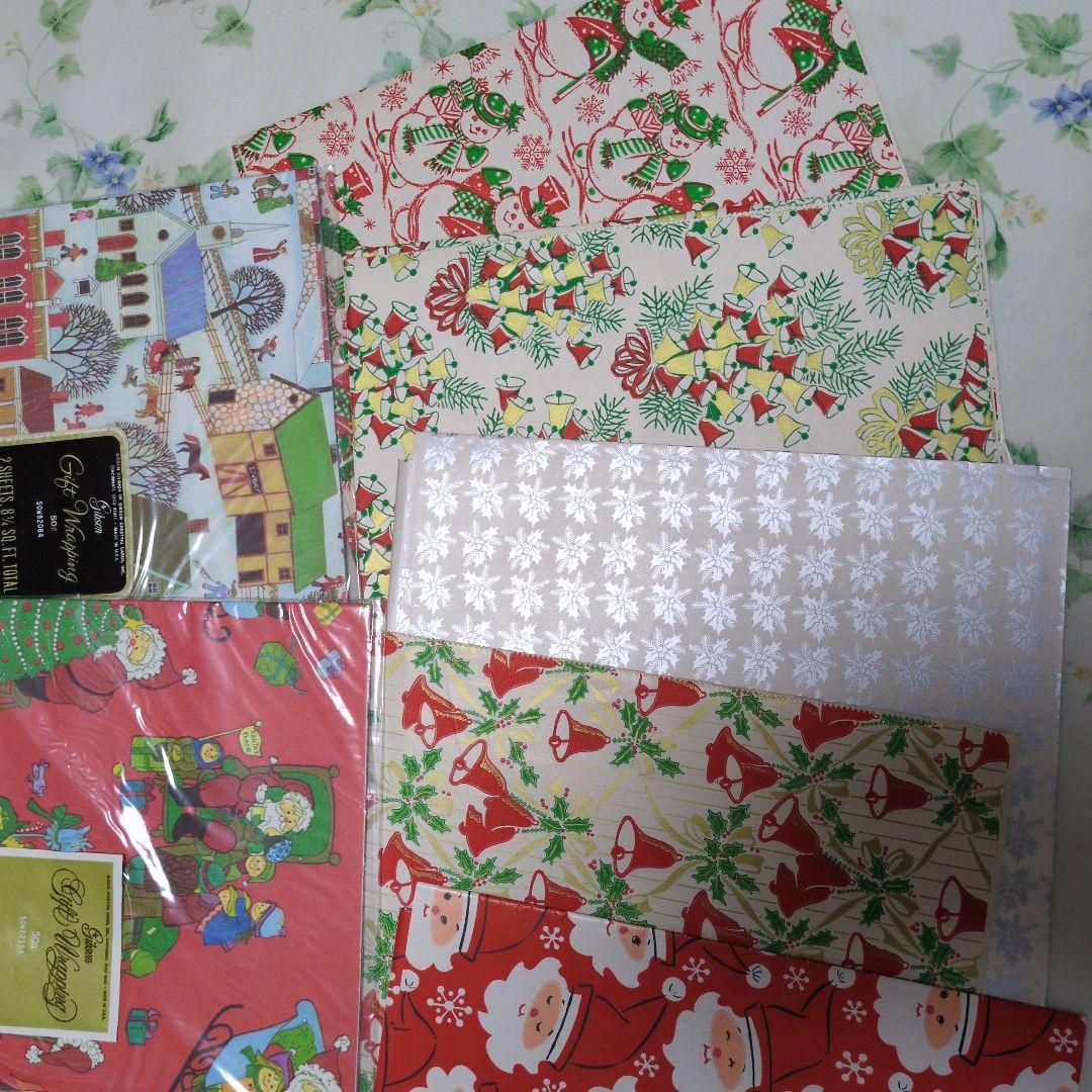 クリスマス　包装紙　ギフトラッピング　海外製 ホールマーク他