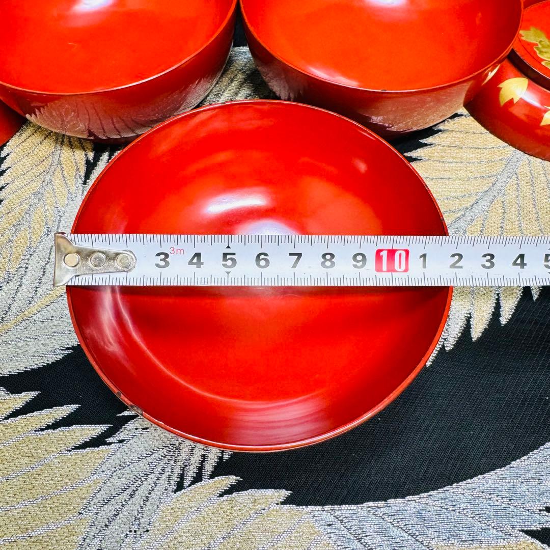 漆器　輪島塗　木製　蒔絵　溜塗　蓋付椀　吸物椀　汁椀　10客　時代物