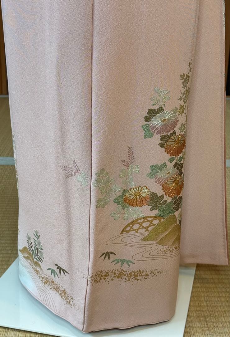 フォーマル4点フルセット 正絹訪問着　袋帯　帯締め帯揚げ