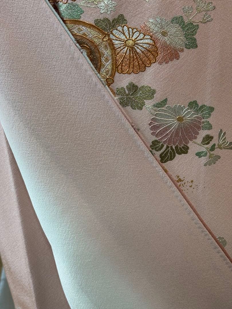 フォーマル4点フルセット 正絹訪問着　袋帯　帯締め帯揚げ