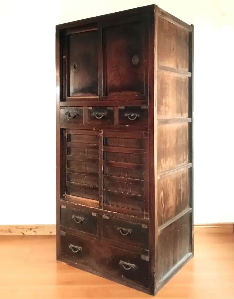 生活用 多目的箪笥 水屋　食器棚 明治時代