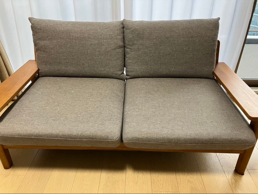 unico 2人掛け ソファ グレー KIRP 美品