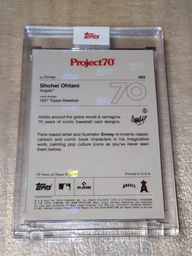 大谷翔平　2021　Topps project70 card #483　※大人気