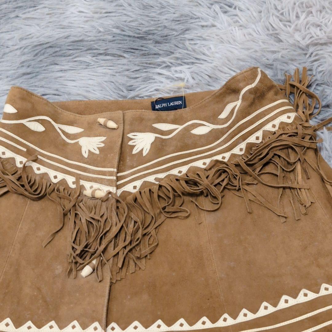『 RALPH LAUREN』 ラルフローレン ボヘミアン フリンジスカート
