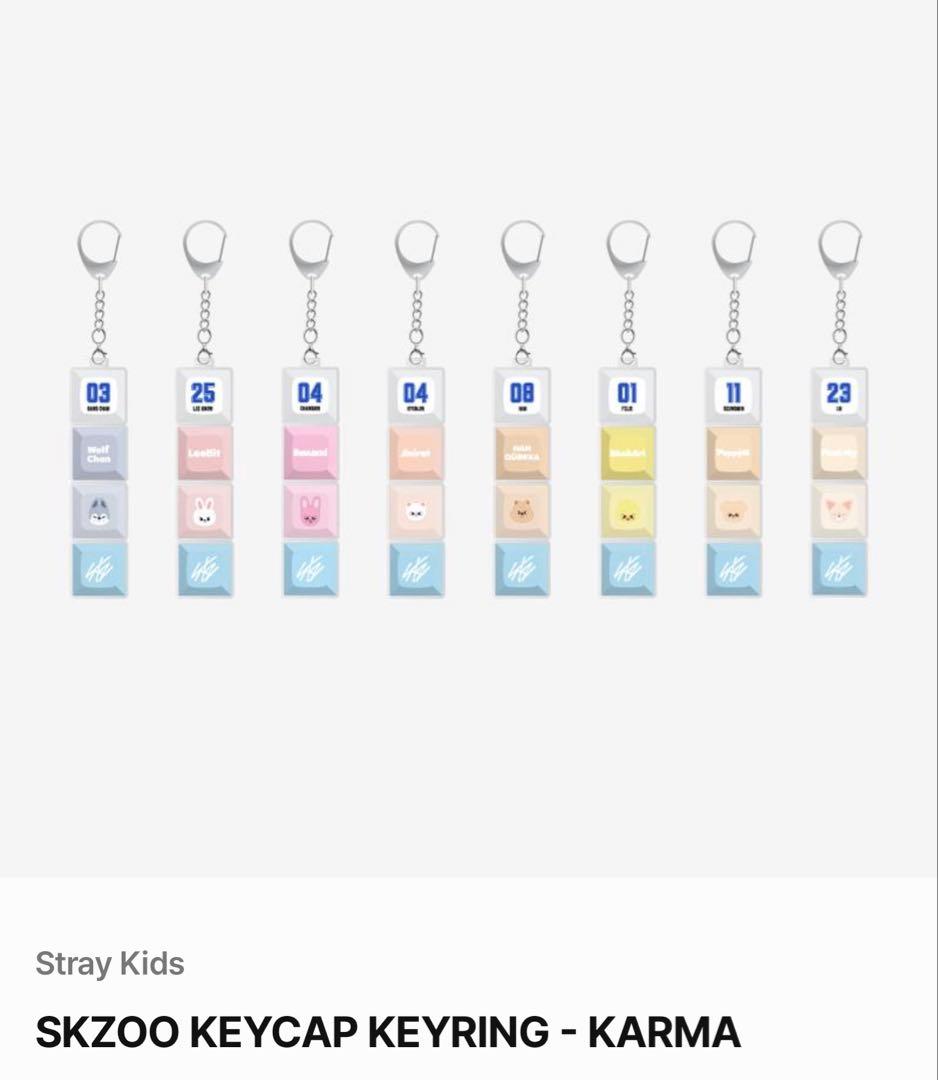 アイドル stray kids KARMA POP UP Keycap Keyring