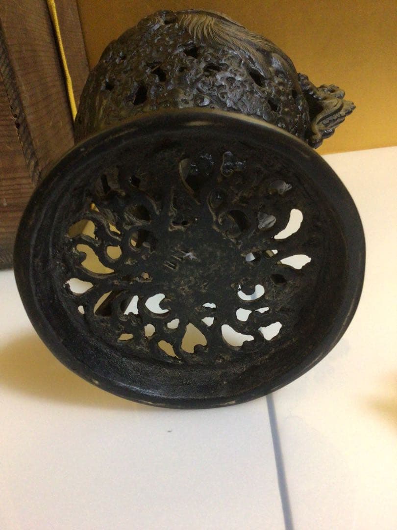 香炉 高さ約26センチ 時代木箱付き