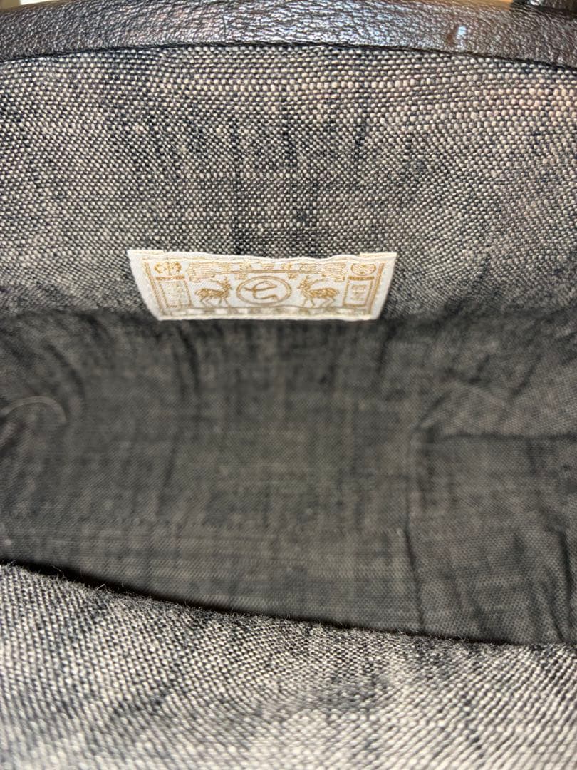 中川政七商店　鹿革のがま口ハンドバッグ