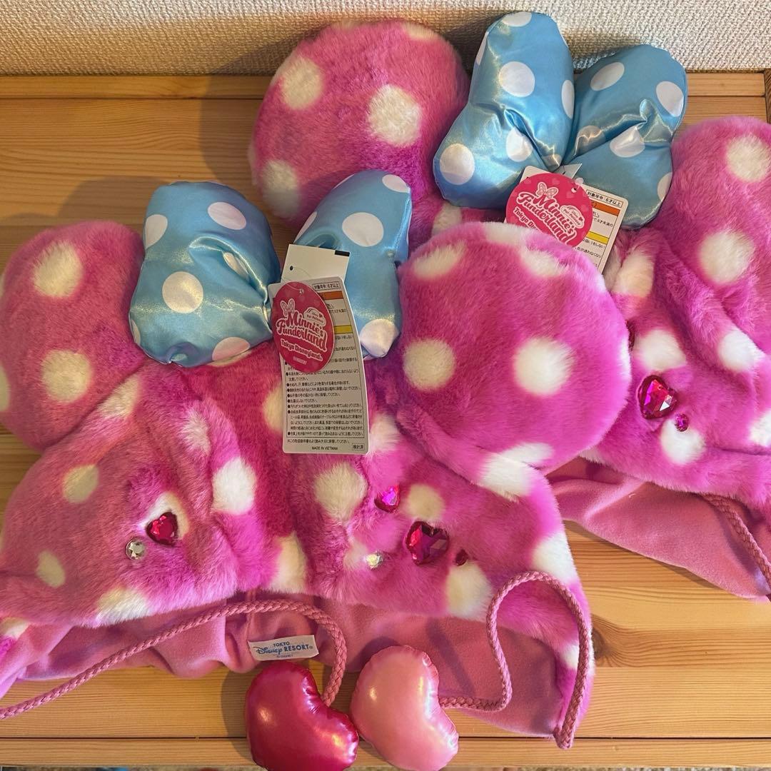 新品未使用タグ付 パルパルーザ ミニーのファンダーランド ファンキャップ 2個