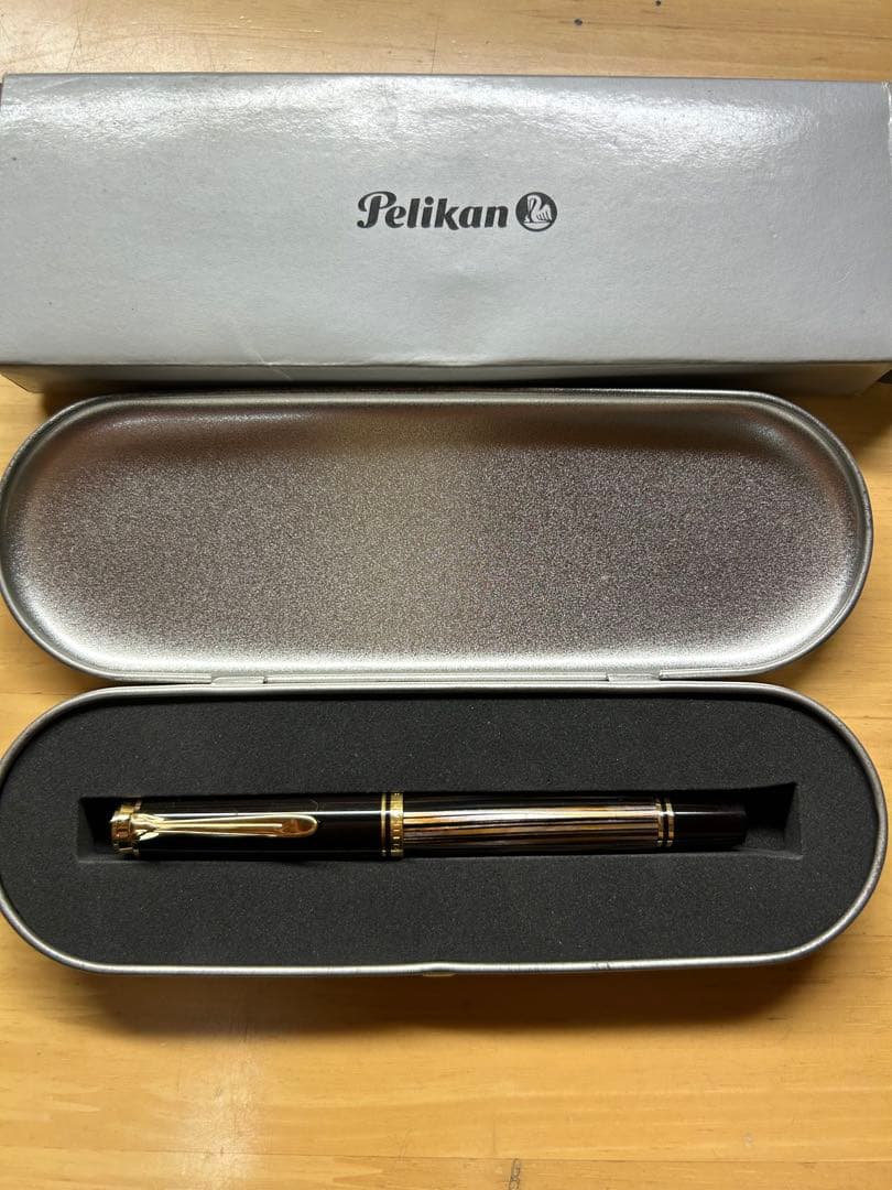 Pelikan スーべレーンm400 茶縞 EF