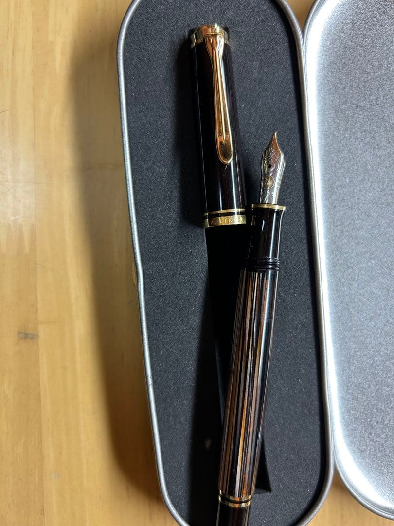 Pelikan スーべレーンm400 茶縞 EF
