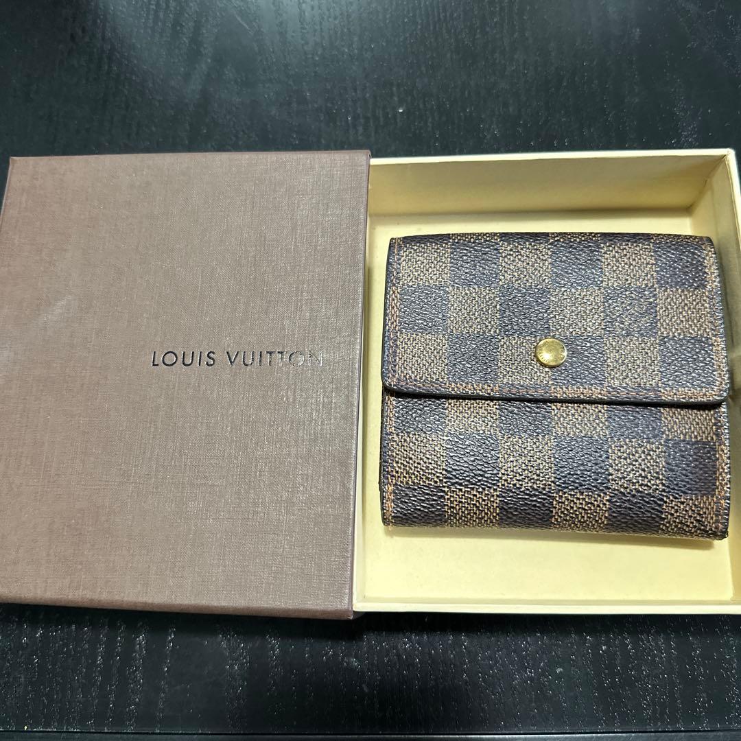 ルイヴィトン ダミエ三つ折財布