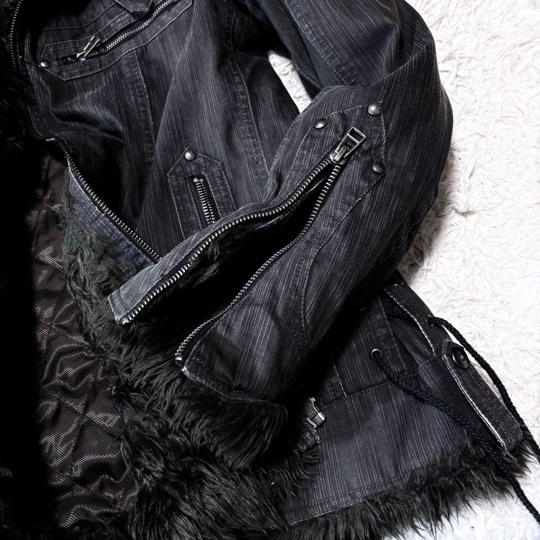 ジャケット・アウター 00s grunge far riders jacket y2k