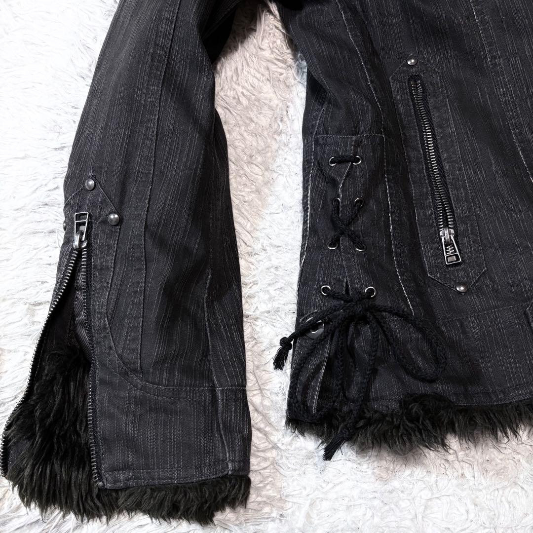 ジャケット・アウター 00s grunge far riders jacket y2k