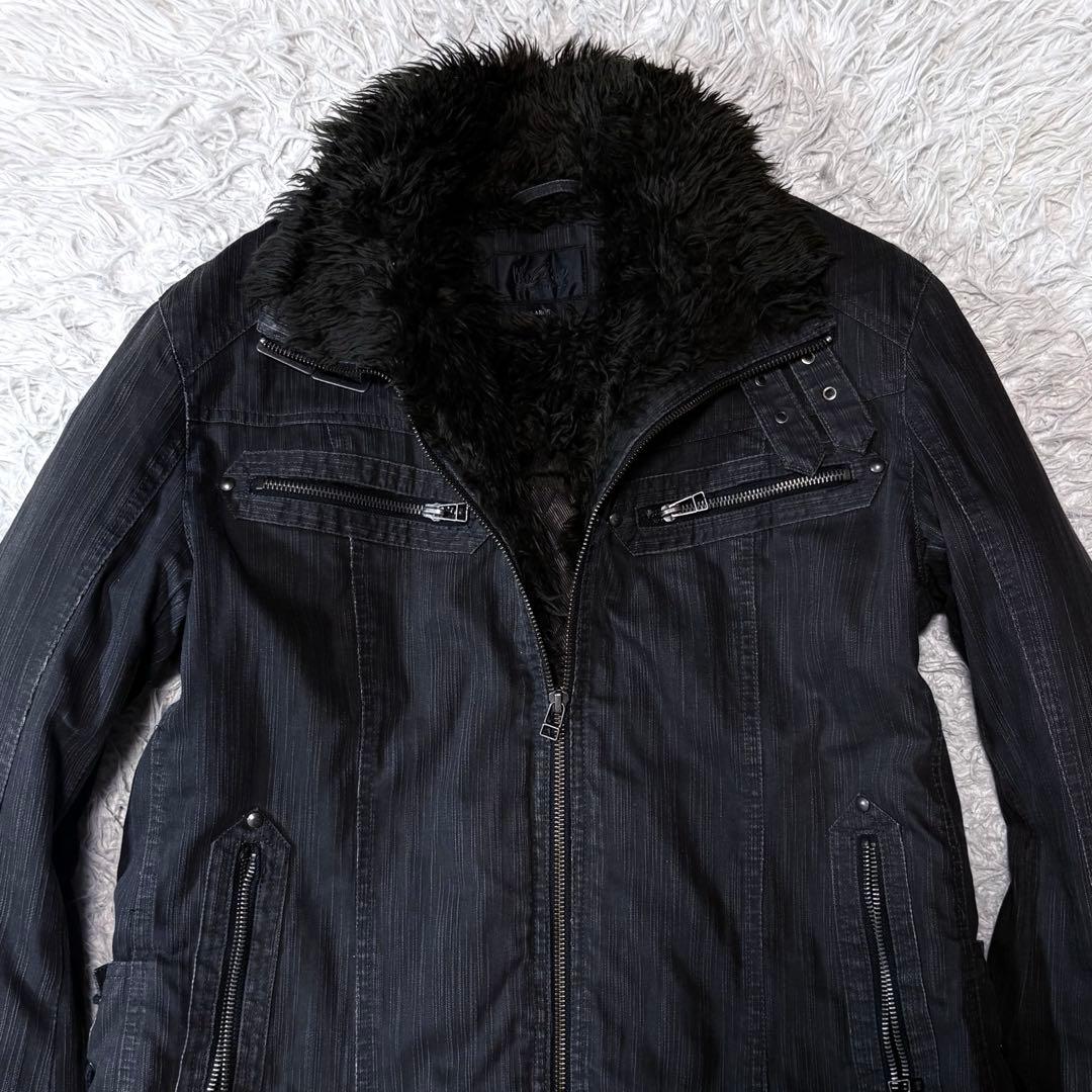 ジャケット・アウター 00s grunge far riders jacket y2k