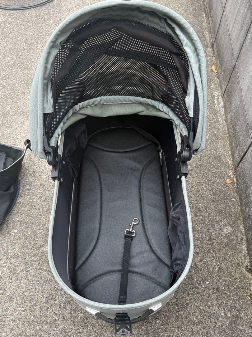 エアバギーコット　ラージサイズ　ドーム3 とカゴとマット2枚の4点セット