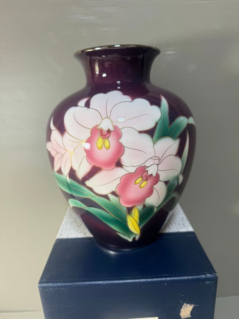 2559 七宝焼　琺瑯　花瓶