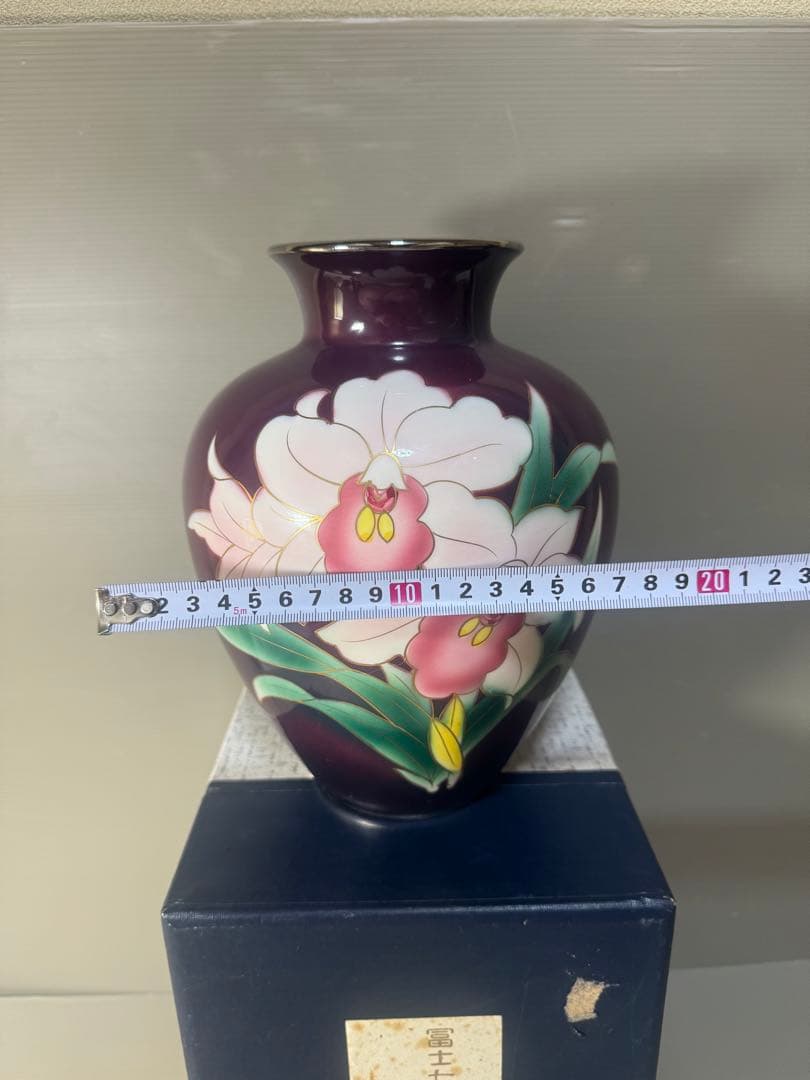 2559 七宝焼　琺瑯　花瓶