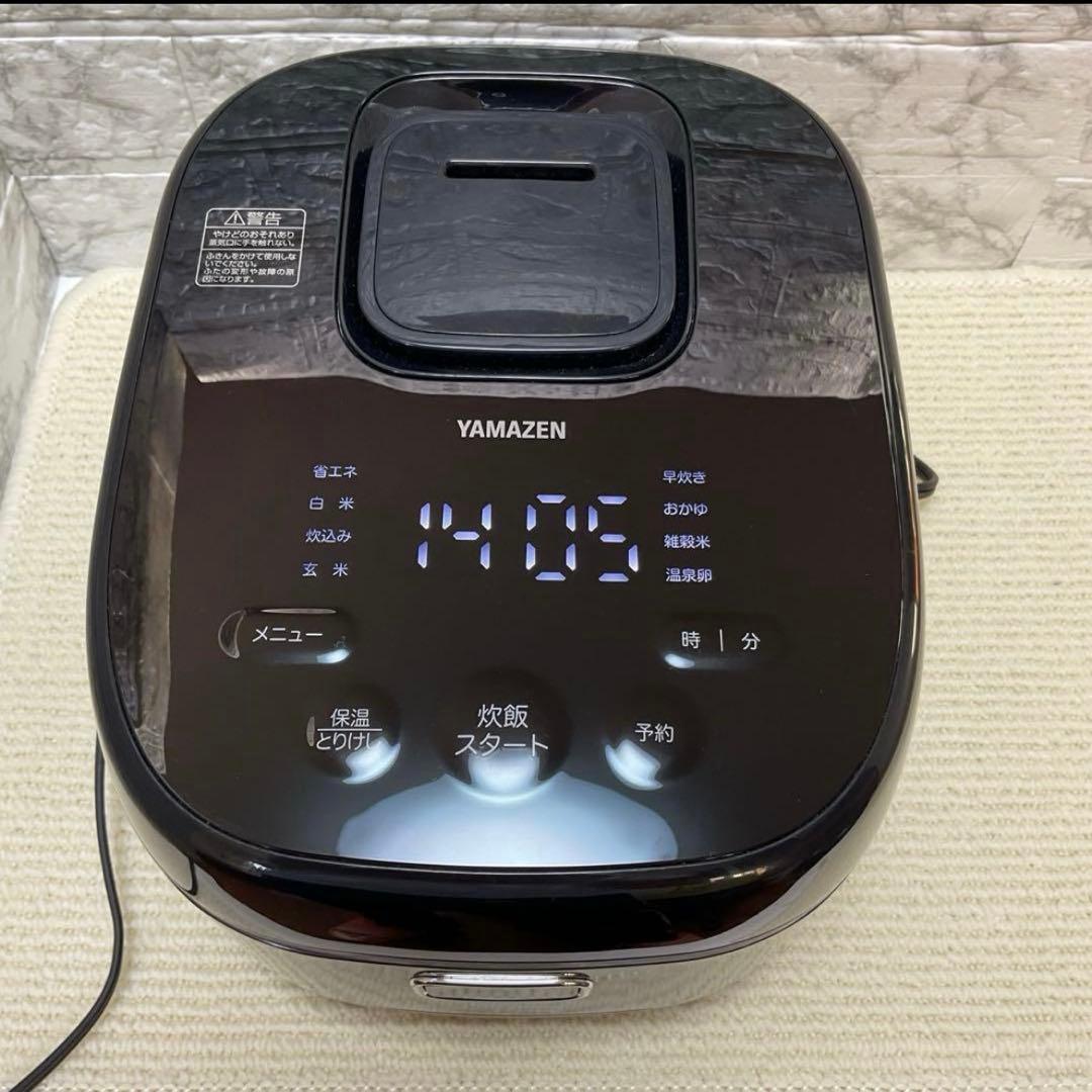 【美品】YAMAZEN 山善 IH炊飯ジャー YJN-E10(B) 5.5合炊き